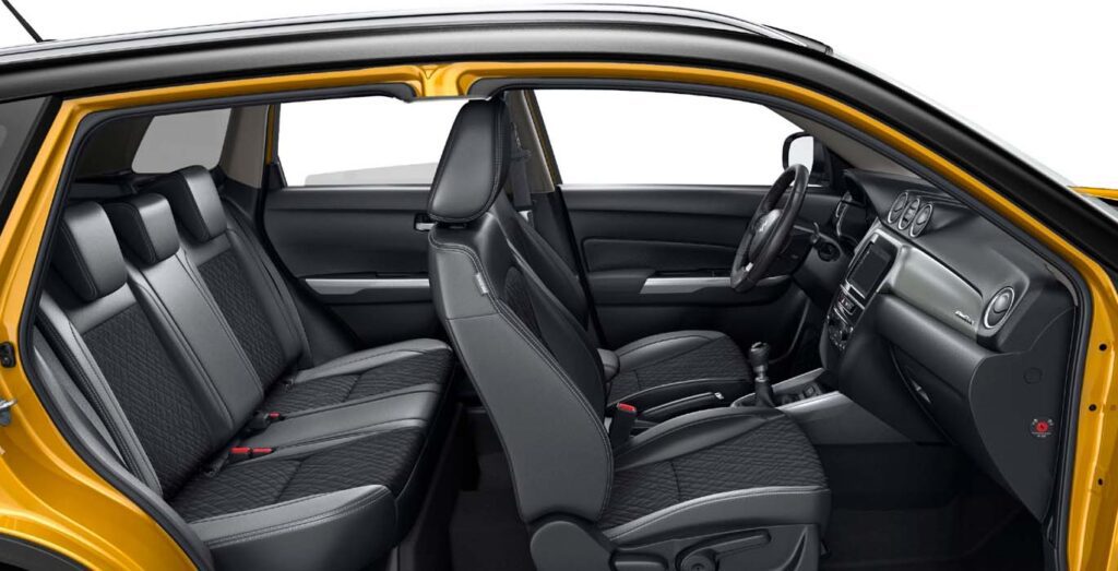 Interior del Suzuki Vitara 1.4 T GLE con tecnología Mild Hybrid