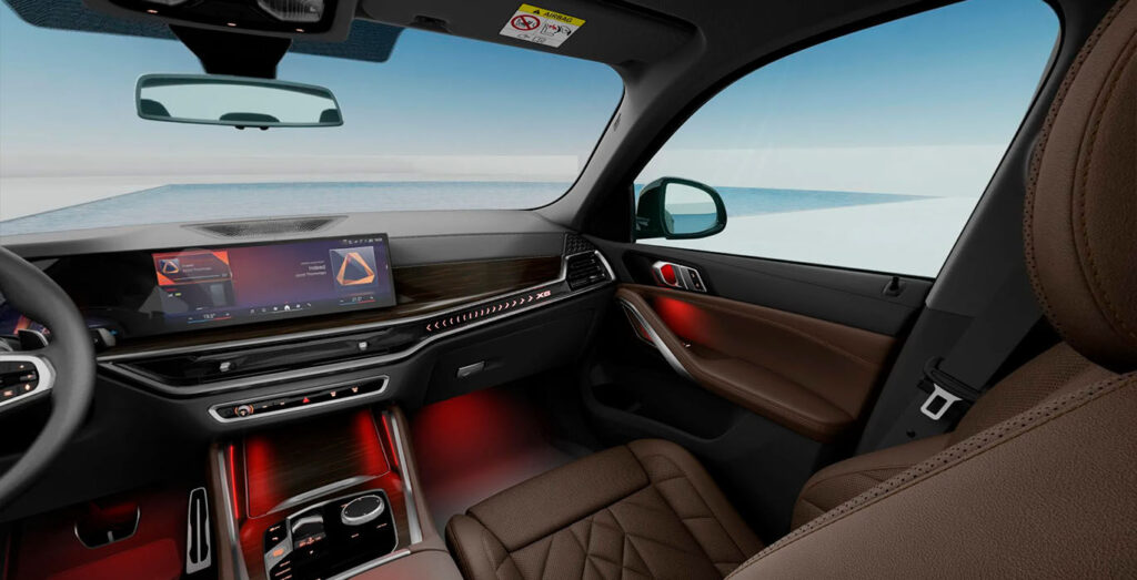 Interior delantero del BMW X6 xDrive30d M Sport