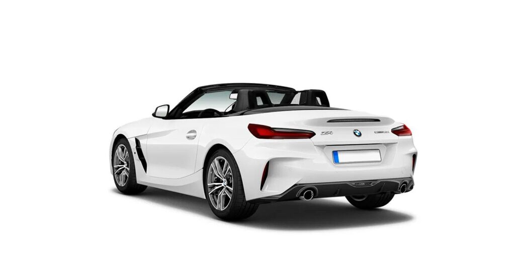 Vista trasera exterior del BMW Z4 sDrive20i disponible para renting