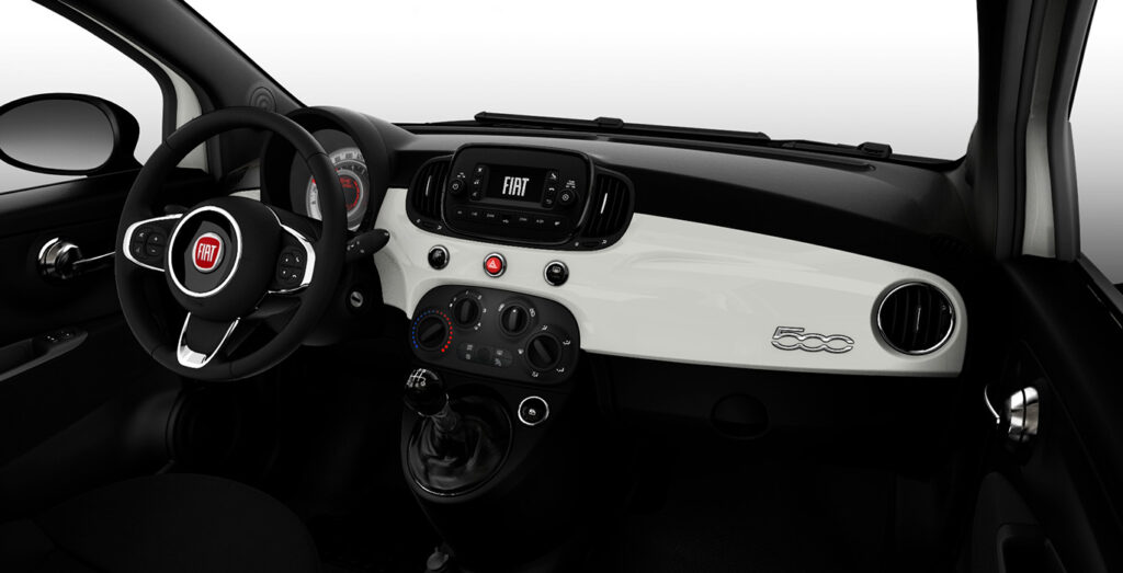 Fiat-500-1.0-Hybrid-interior-delantero-negro
