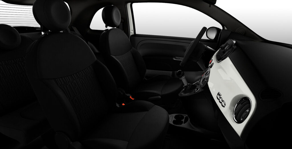 Fiat-500-1.0-Hybrid-interior-perfil-negro