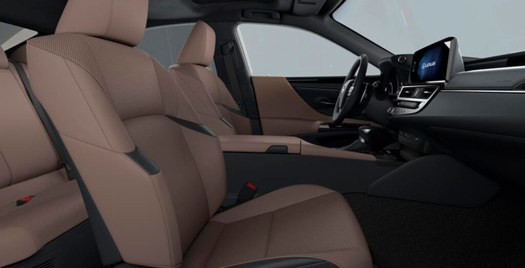 Lexus ES 300h Premium interior delantero, renting en Madrid