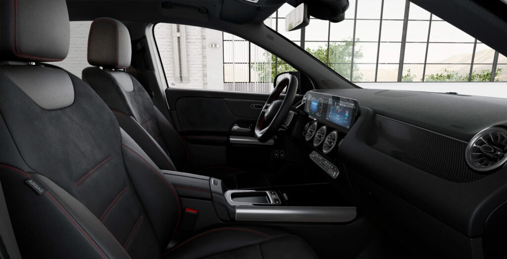 Mercedes-Benz-GLA-250e-amg-line-night-blanco-interior-perfil