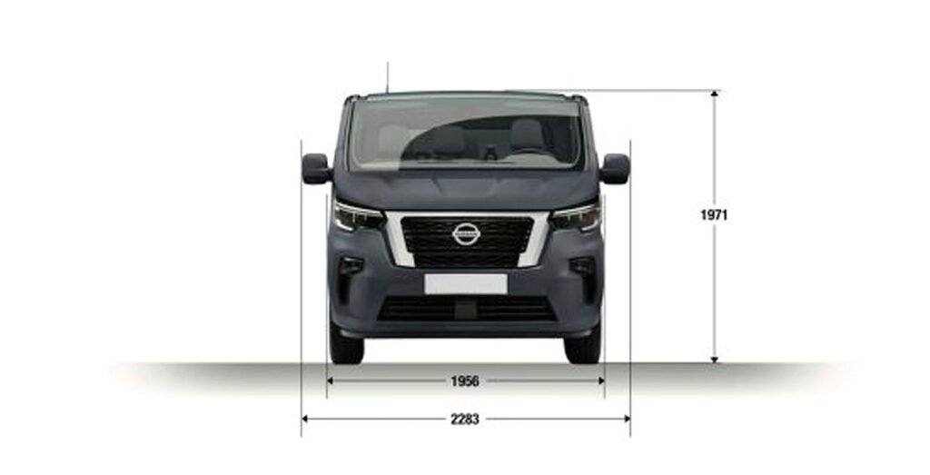 Nissan Primastar Combi 9 plazas 2.0 dCi L2H1 Go, furgoneta en renting, vista frontal exterior