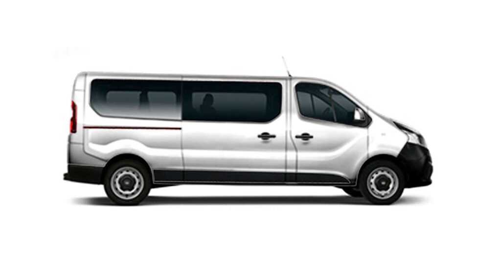 Nissan Primastar Combi 9 plazas 2.0 dCi L2H1 vista exterior perfil