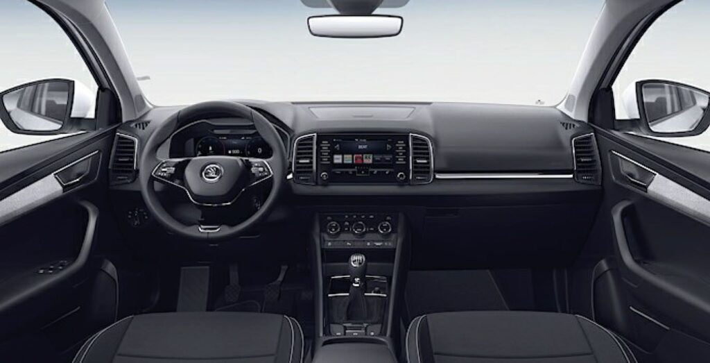 SKODA-Karoq-Ambition-Facelift-2.0-TDI-interior-delantera