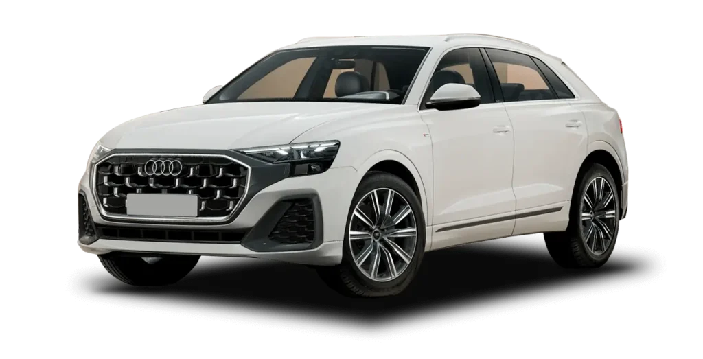 Audi Q8 SUV S line 45 TDI Quattro Tiptronic en renting, vista exterior sin matrícula