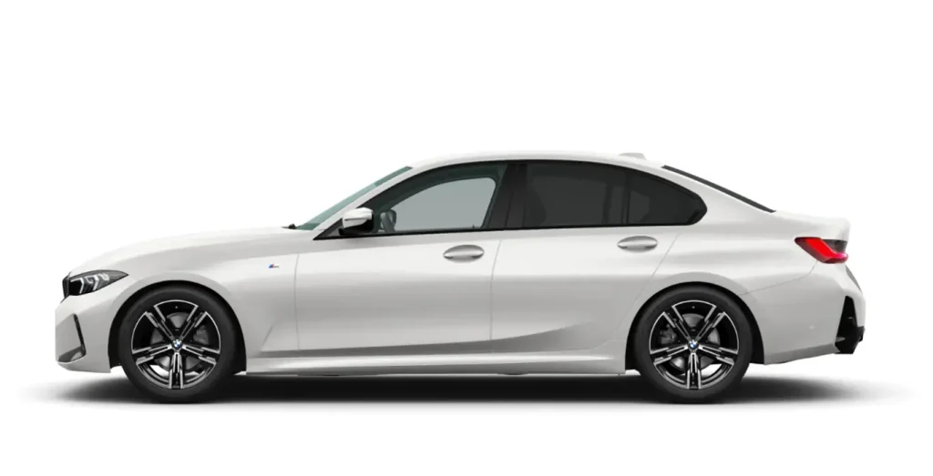 BMW Serie 3 320d en renting, vista lateral del vehículo