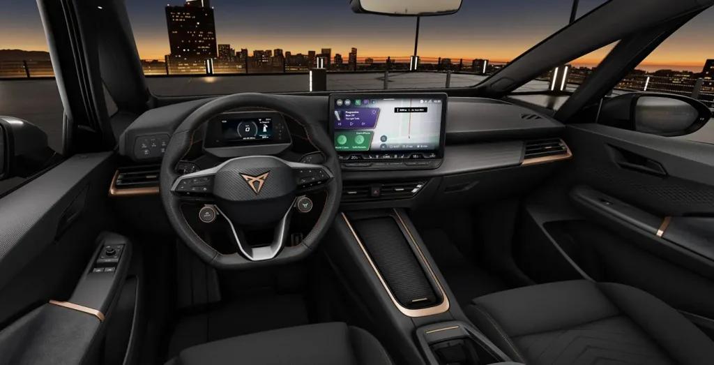 Interior delantero del Cupra Born e-Boost Pack Advanced Plus