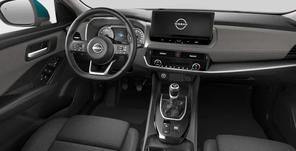 Interior delantero del NISSAN Qashqai Acenta azul