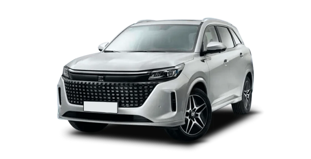 DFSK E5 Intelligent SUV compacto frontal sin matrícula visible