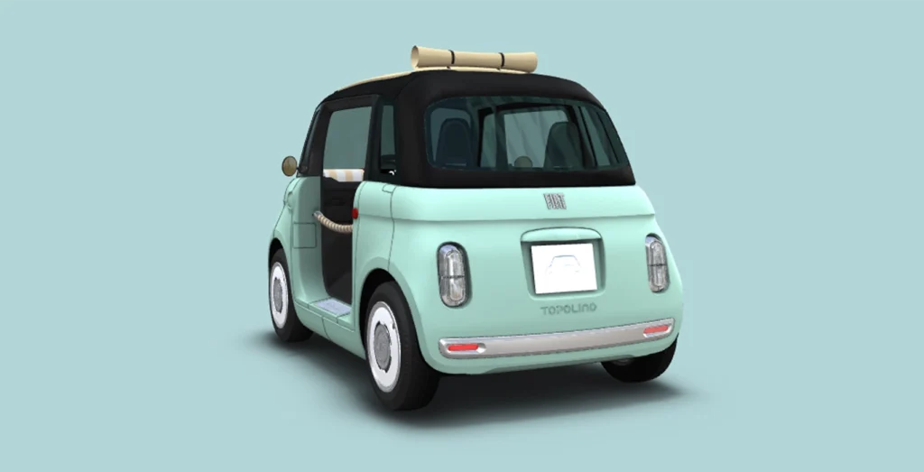 Vista trasera Fiat Topolino 1.0 Dolcevita automático compacto