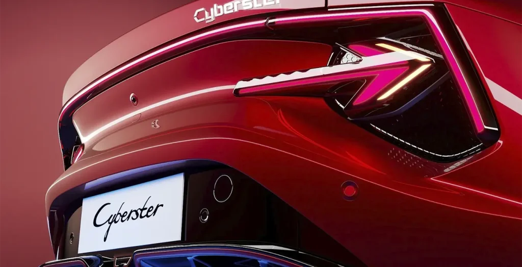 Detalle trasero MG Cyberster Trophy Single Motor