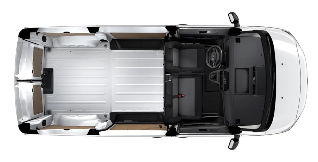 Interior trasera del Peugeot Expert Furgón BlueHDi