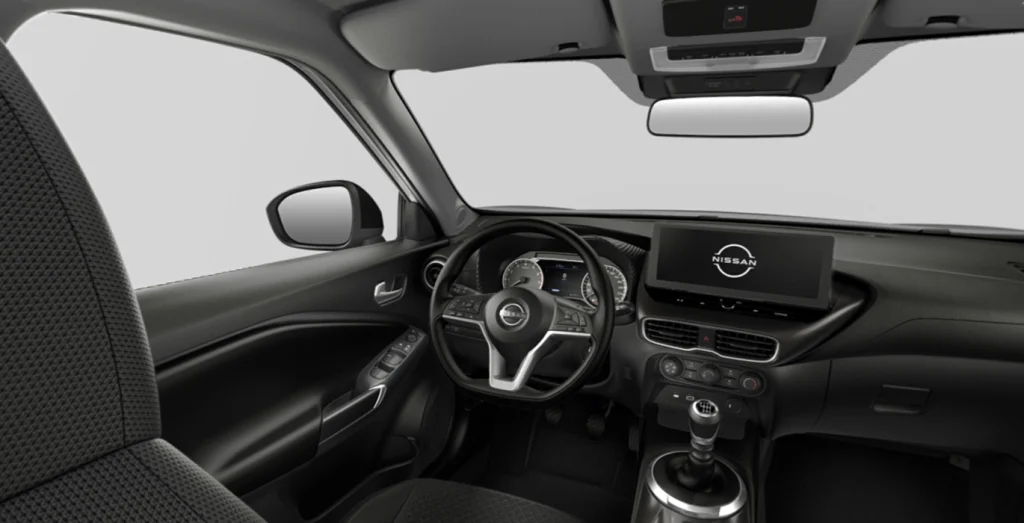 Cabina delantera del Nissan Juke Acenta