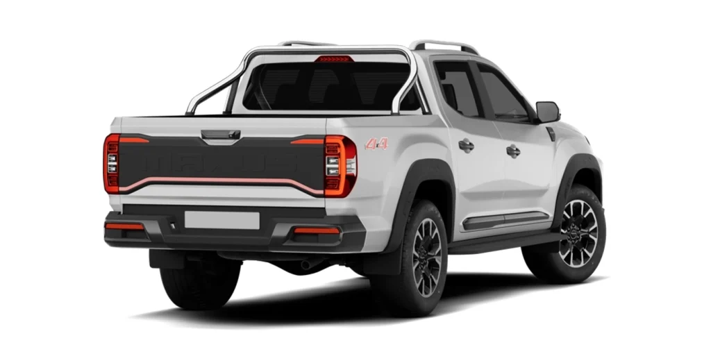 Vista trasera de la Maxus T60 MAX