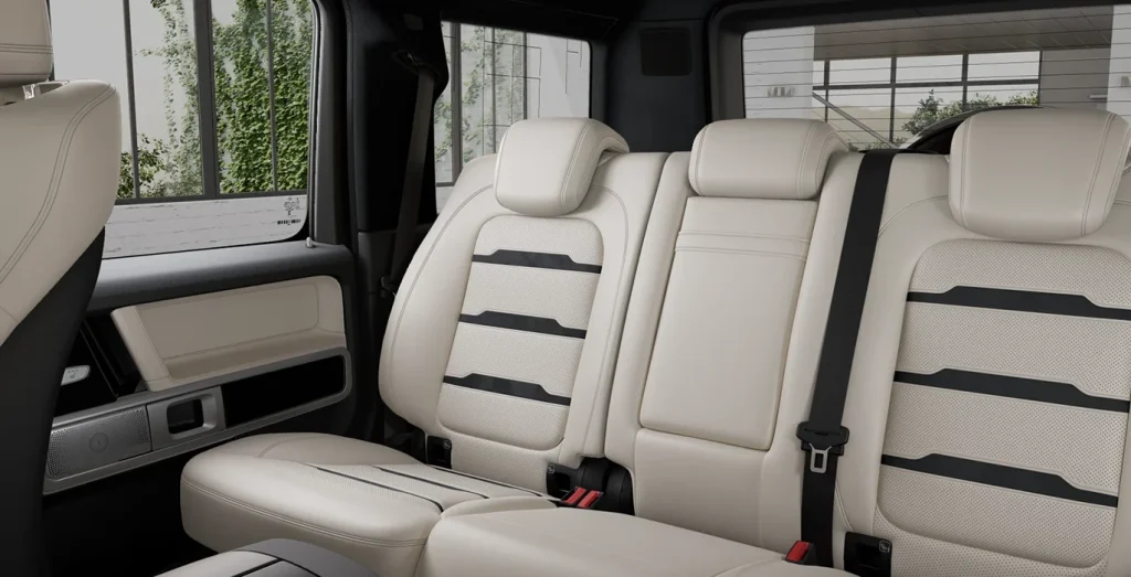 Interior trasero del Mercedes-AMG G 63