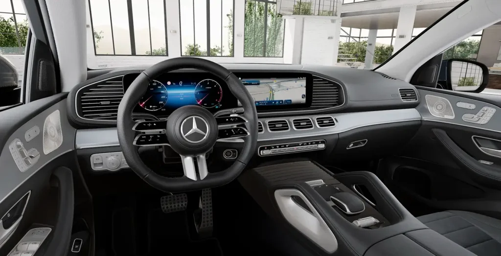 Interior delantero del Mercedes-Benz GLE 300d 4MATIC Coupé