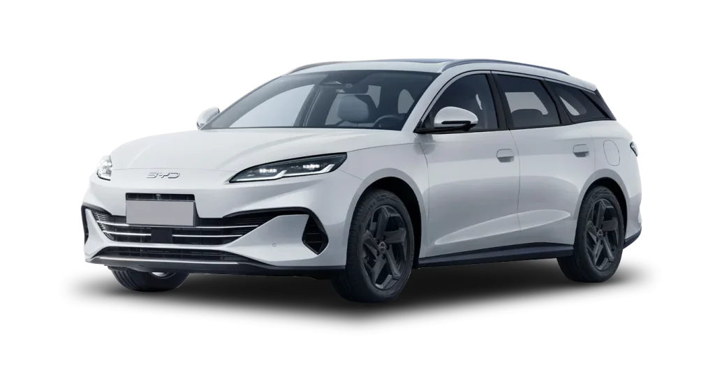 BYD Seal 6 DM-I Boost Touring sin matrícula vista frontal, diseño elegante y moderno