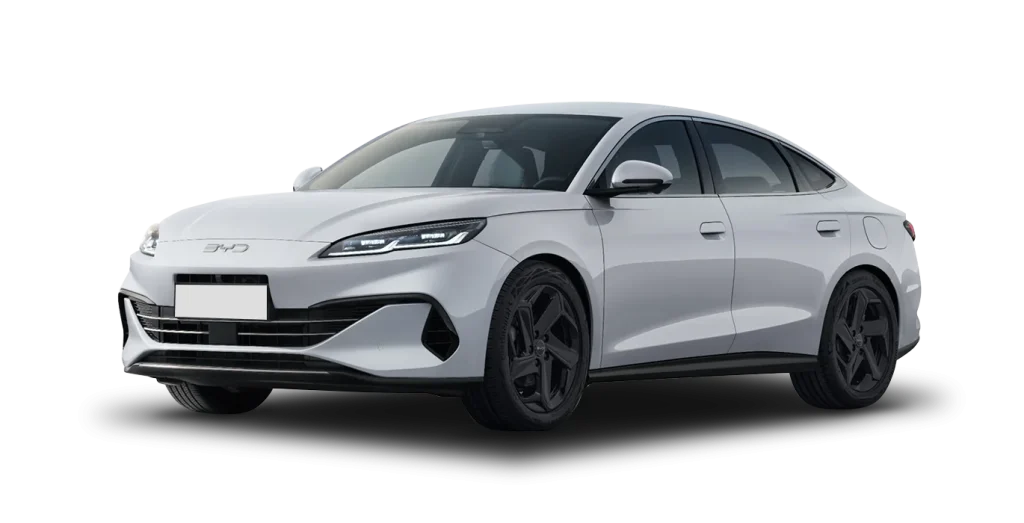 BYD Seal 6 DM-I Boost vista frontal sin matrícula, diseño sedán moderno y elegante