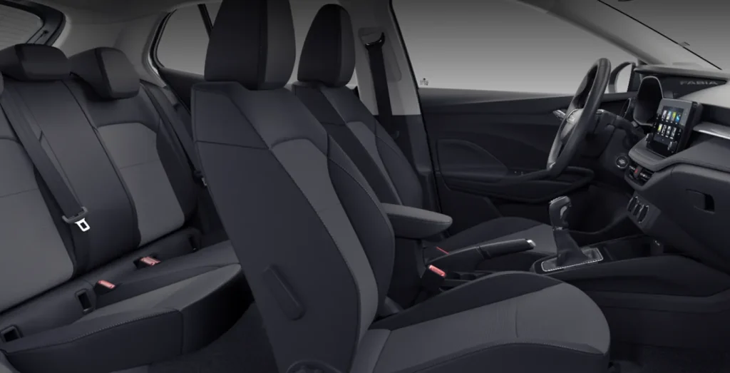 Interior trasero del Skoda Fabia 1.0 TSI DSG Selection