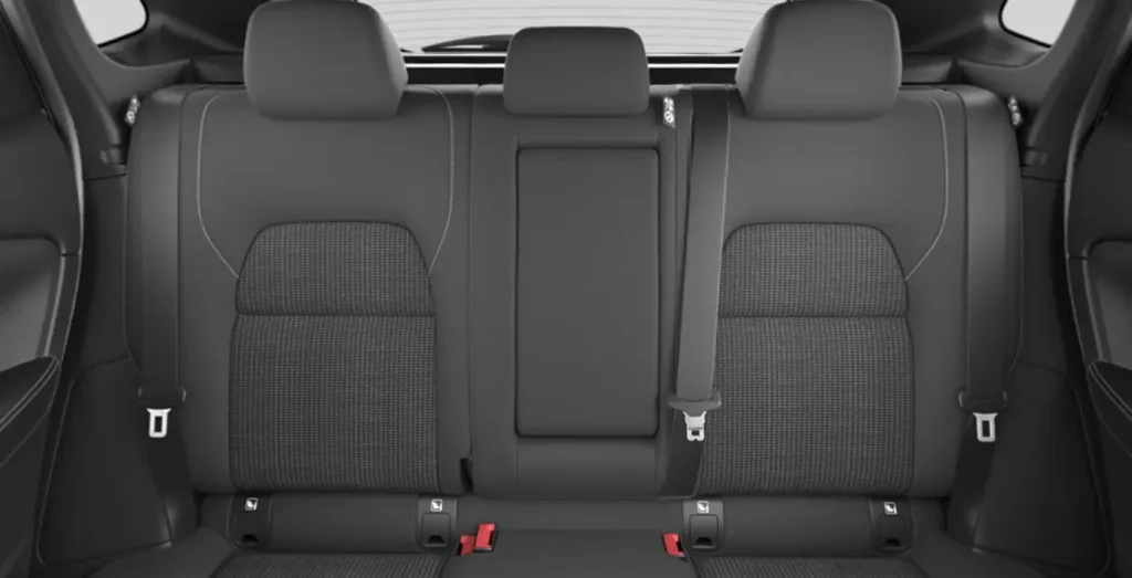 Interior trasero del Nissan Qashqai e-Power hybrid