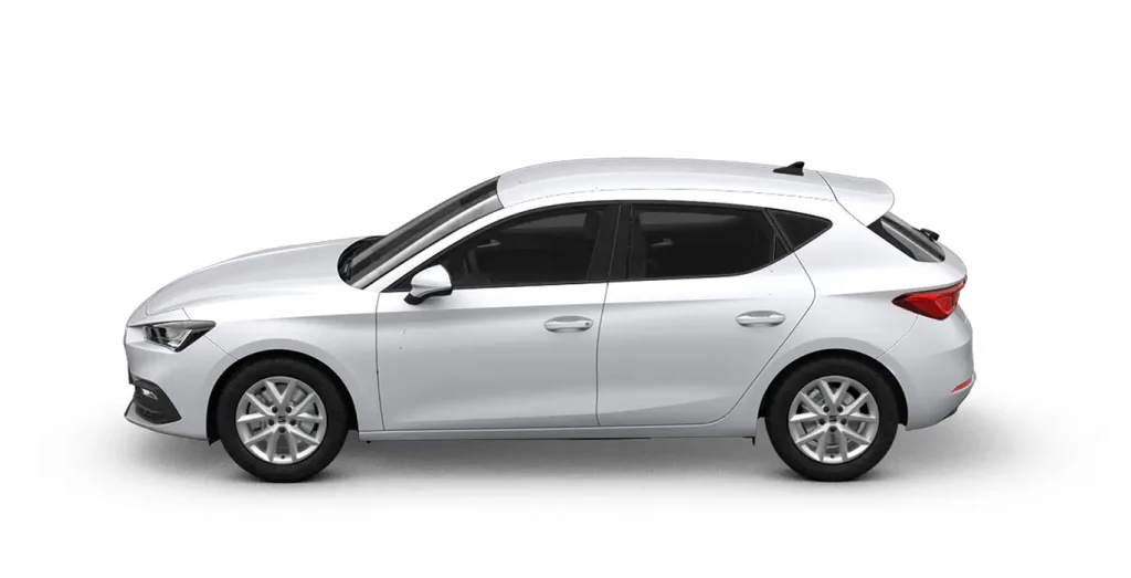 SEAT León 1.5 eTSI DSG-7 Style XL blanco vista lateral