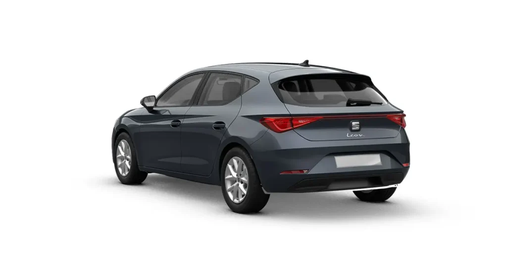 SEAT Leon 1.5 eTSI gris, vista trasera