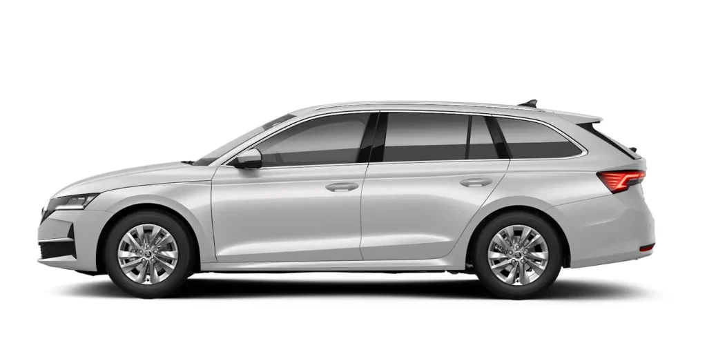 Skoda Octavia Combi 1.5 TSI blanco, vista lateral