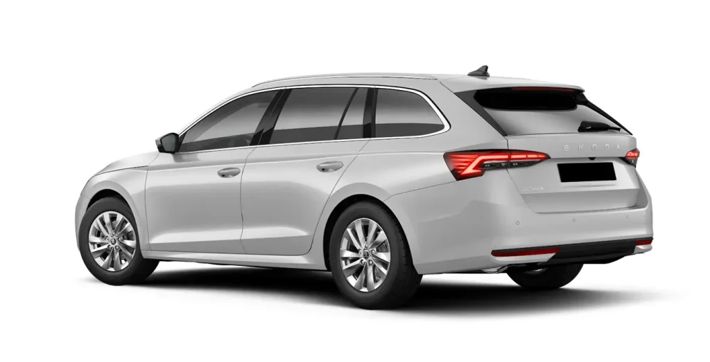 Skoda Octavia Combi 1.5 TSI blanco, vista trasera