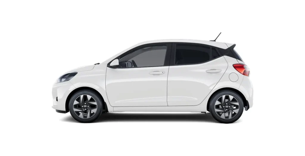 Hyundai i10 Klass 63 CV blanco vista lateral