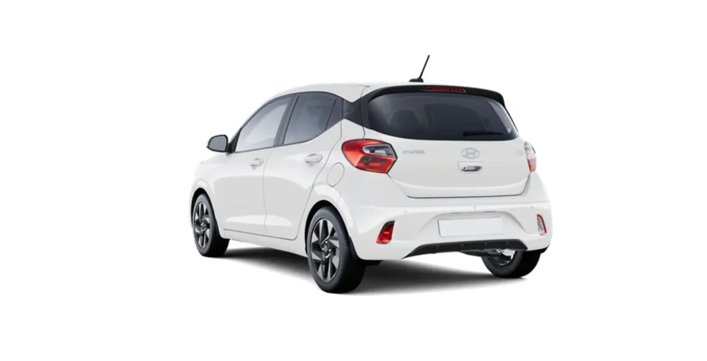 Hyundai i10 Klass 63 CV blanco vista trasera