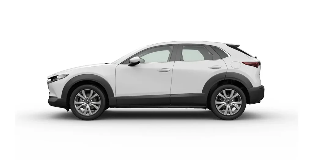 Mazda CX-30 2.5L e-Skyactive G MHEV Centre Line blanco vista lateral