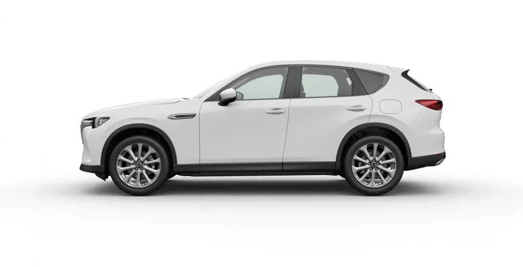 Mazda CX-60 Skyactiv-D MHEV RWD Exclusiva blanco vista lateral