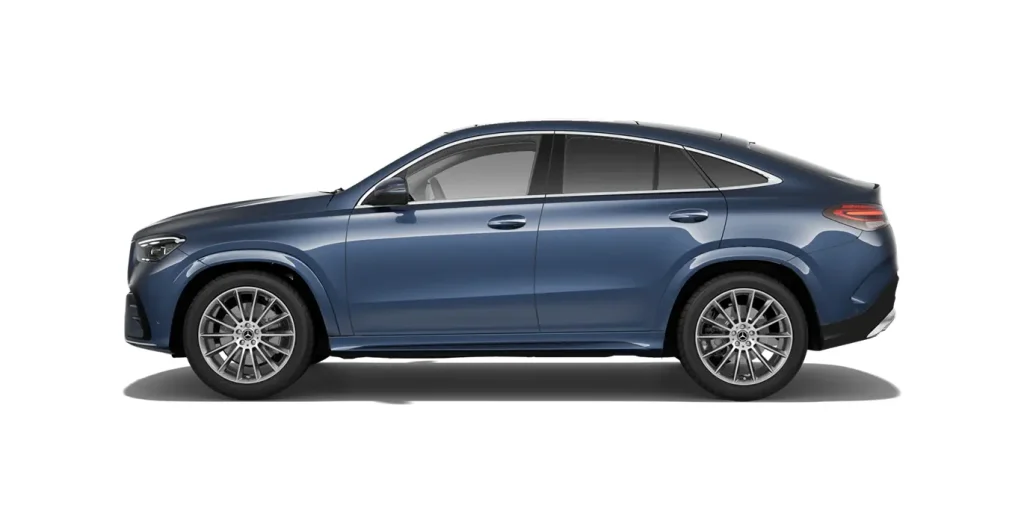 Mercedes-Benz GLE 300d 4MATIC Coupe azul vista lateral