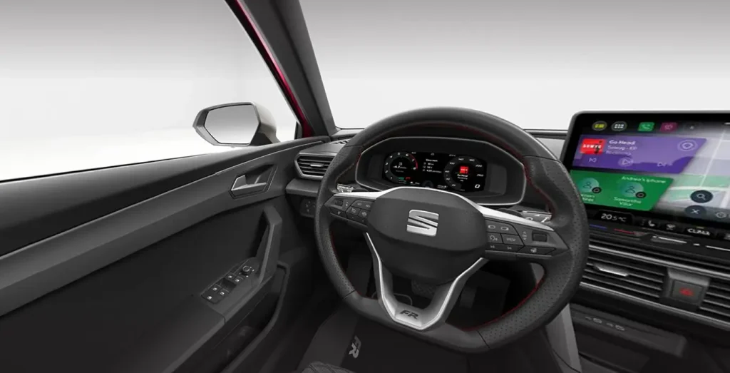 Interior delantero del Seat León 1.5 TSI 150CV FR Special Edition