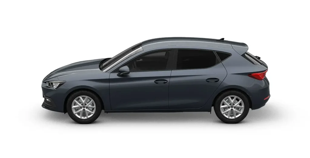 Seat León 1.5 eTSI DSG Style XL gris oscuro vista lateral