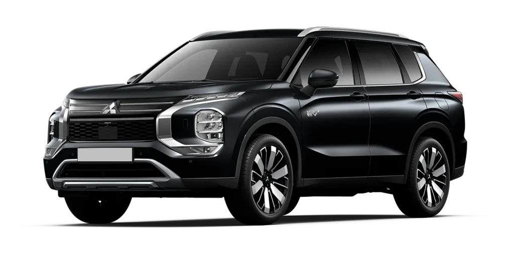 Mitsubishi Outlander PHEV Kaiteki 4WD negro vista frontal