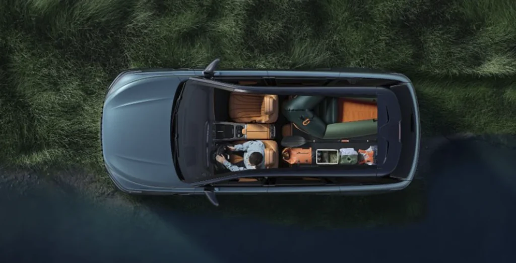 Jaecoo 8 PHEV interior trasera tercera fila asientos plegables