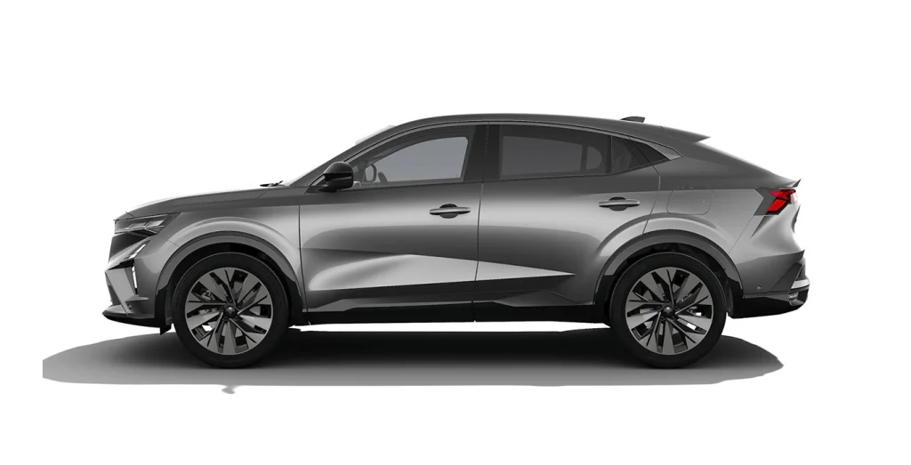 Renault Rafale Techno híbrido 200 CV vista lateral gris